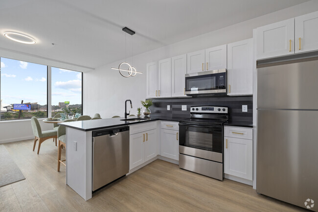 1HAB, 1BA - 650 ft² - Cocina - Soundview apartments