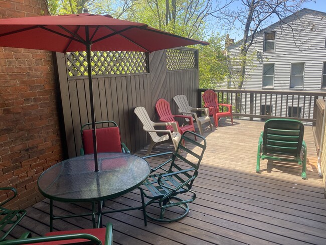 Courtyard/ rear deck - 2469 W McMicken Ave