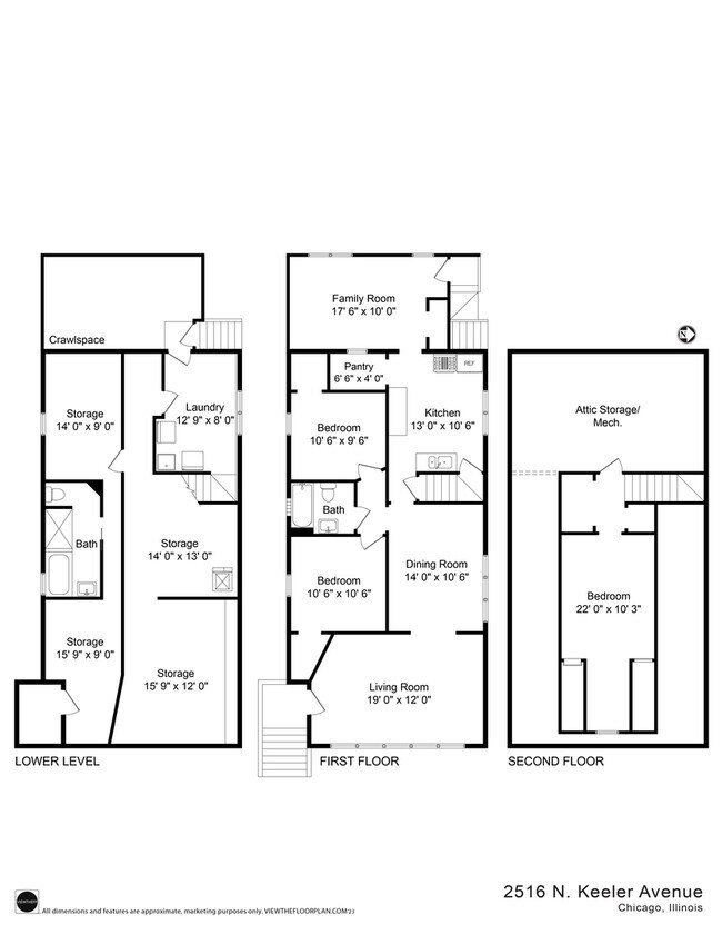 2516 N Keeler Ave, Chicago, IL 60639 House Rental in Chicago, IL