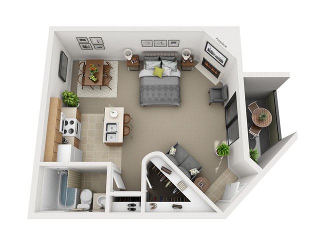 Plano de planta - Valley Creek Apartments