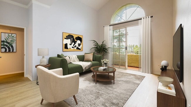 Living Room with Hard Surface Flooring - Versailles