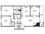 Three Bedroom, Two Bath (D1c)