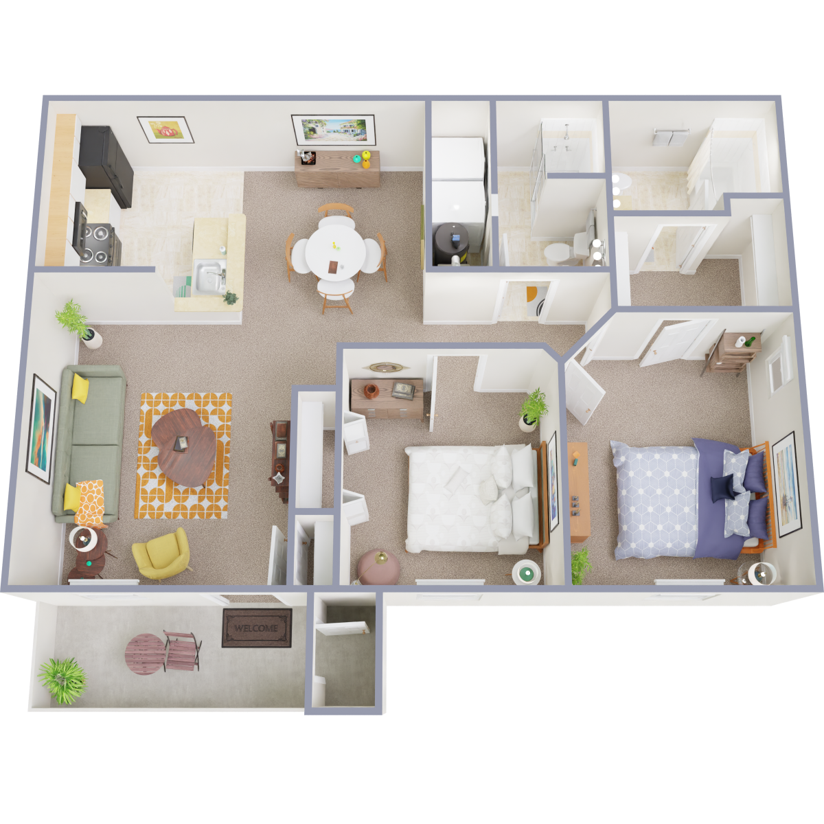Terraces at Northridge – 2 Bedroom 2Bath
