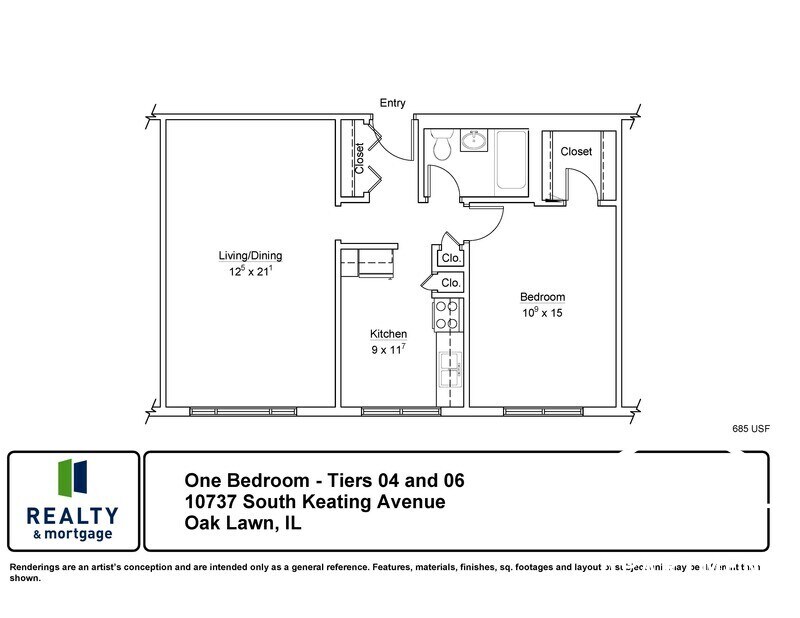 10737 Keating Ave Unit 104, Oak Lawn, IL 60453 Condo for Rent in Oak