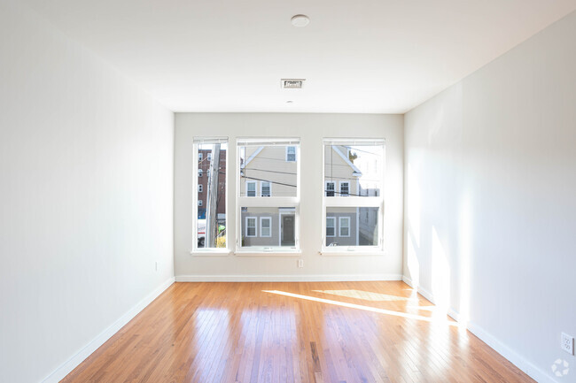 2BR, 2BA - 1,026SF - Living Room - The Box District