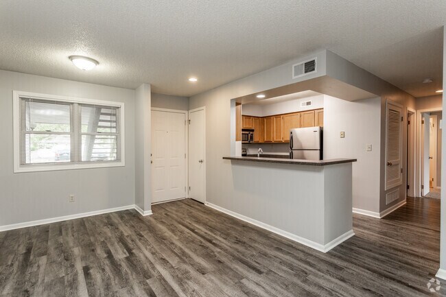 2BR E - Living Room - Wellington Apartments