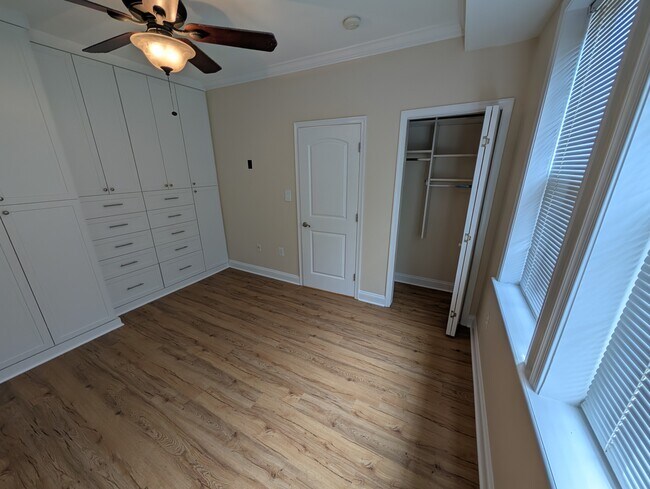 Master bedroom with built-in closet wall - 410 15th St NE