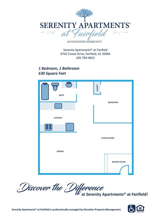 Plano de planta - Serenity at Fairfield