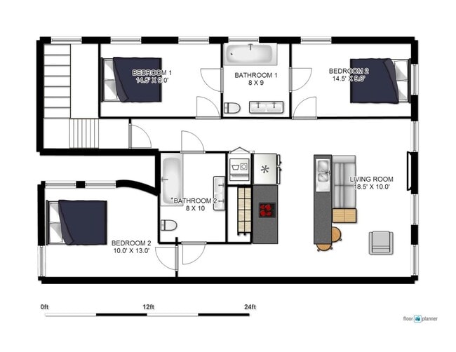 Photo - 1021 E Carson St Apartment