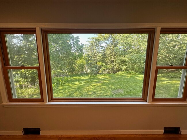 View of the back yard from the family room - 5526 Terre Haute Ave