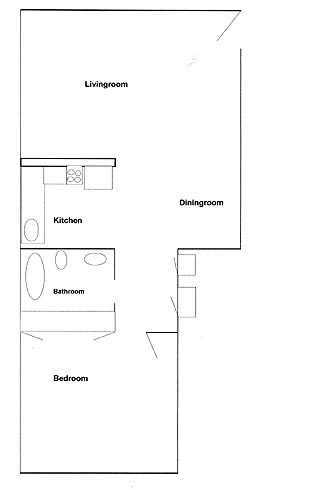 Plano de planta - Huntington Square Apartments