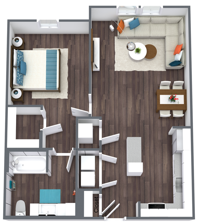 Brentwood - A2 Unit.jpg - Brentwood Commons