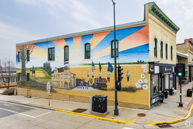 The Sun Prairie Mural by Steven Brock As Seen On Main Street Downtown