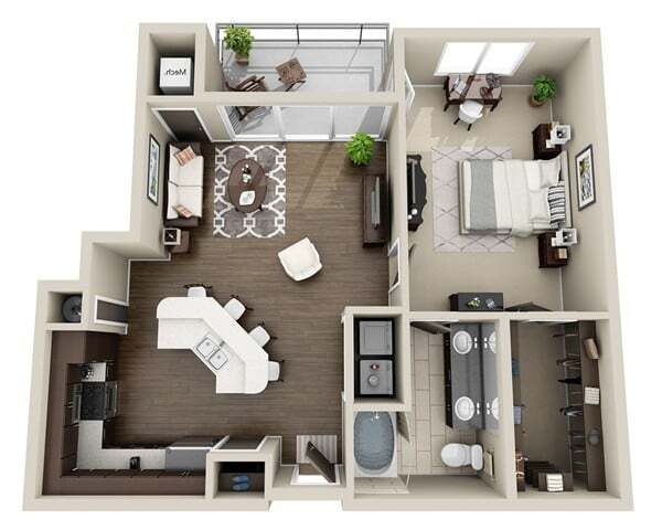 Four Seasons Apartments – 1 Bed 1 Bath (FS 4)