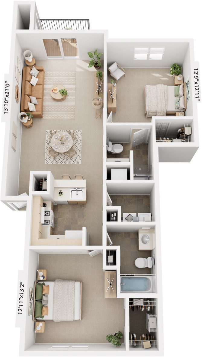 Tracy Creek Apartment Homes – Two Bedroom