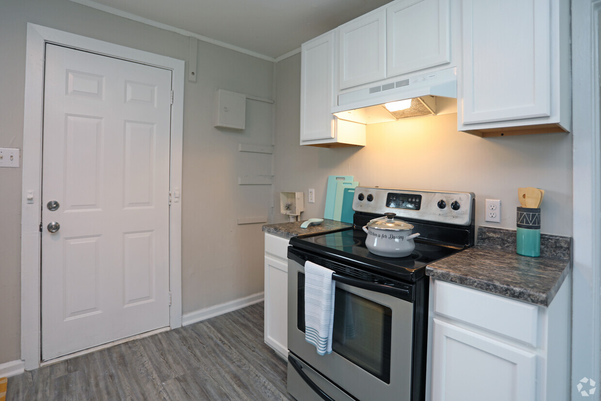 Stackable washer/dryer hookup in select units - The Villas at Park Terrace