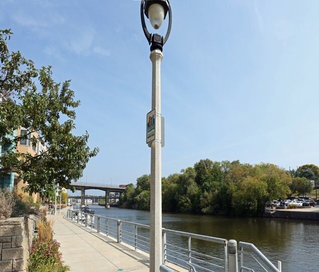 The Milwaukee River is lined with walking trails