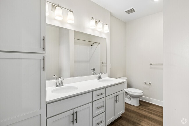 C40K-H - 3BR, 2BA - 1,307SF - Primary Bathroom - Attain at Chic's Beach