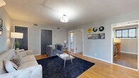 Located at 1504 18th Ave S in Nashville's vibrant 12 South neighborhood, this single-story 1-bedroom, 1-bathroom home offers a well-organized layout across a compact but thoughtfully designed floor plan. Warm hardwood floors flow throughout the living spaces, lending a cohesive and inviting character to the home.

The living room serves as a welcoming central gathering space, featuring soft gray walls, a ceiling light fixture, and multiple doors providing access to other areas of the home. The dedicated dining room offers natural light through a window with blinds and a stylish overhead chandelier, making it a functional space for everyday meals. The kitchen features granite countertops, wood cabinetry, subway tile backsplash, and a window that allows natural light to brighten the workspace.

The bedroom is well-appointed with dual windows dressed in gray curtains, a ceiling fan with light, and two closets accessed through dark-painted six-panel doors. Additional closets throughout the home provide generous storage options. The bathroom showcases classic charm with penny-tile flooring, beadboard wainscoting, a pedestal sink, a full bathtub with shower, and a bright window — all finished in crisp white.

With four closets and hallway connections, this home maximizes its efficient layout while maintaining a comfortable, characterful living environment in the heart of Nashville.