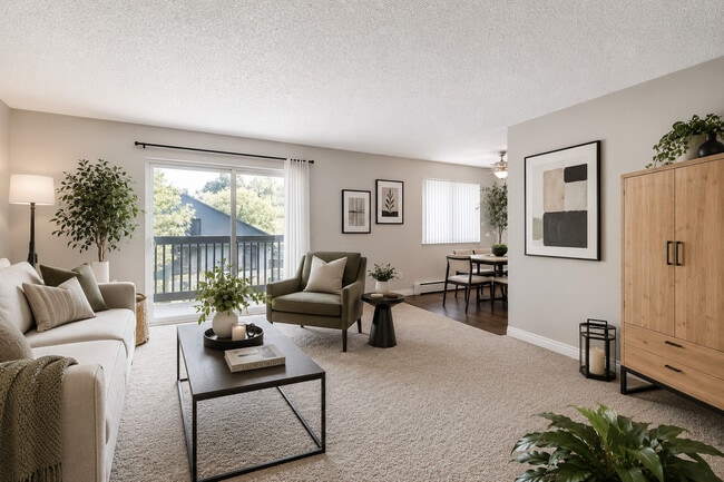A Standard Living Room at Greentree Village Apartments - Greentree Village Apartments