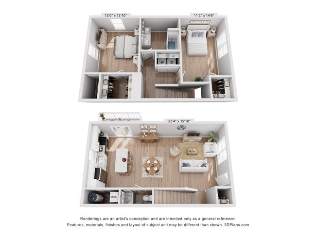 Casa adosada de 2 habitaciones - Trailside