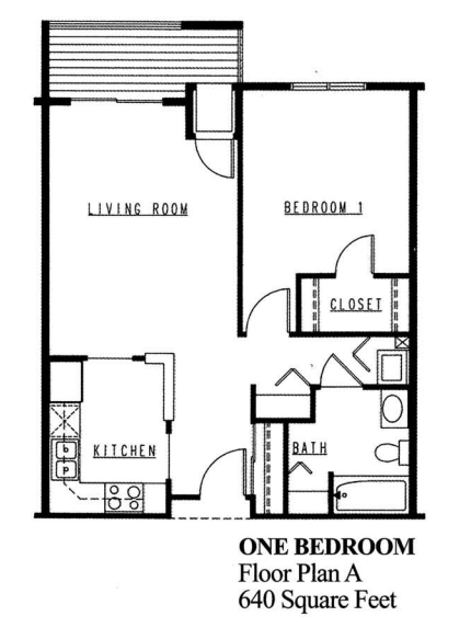 1BR/1BA - Northview Manor