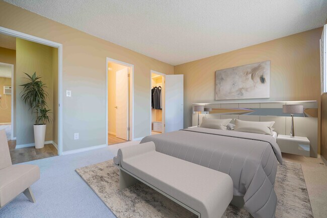 Primary bedroom - virtually staged - 11871 Idaho Ave