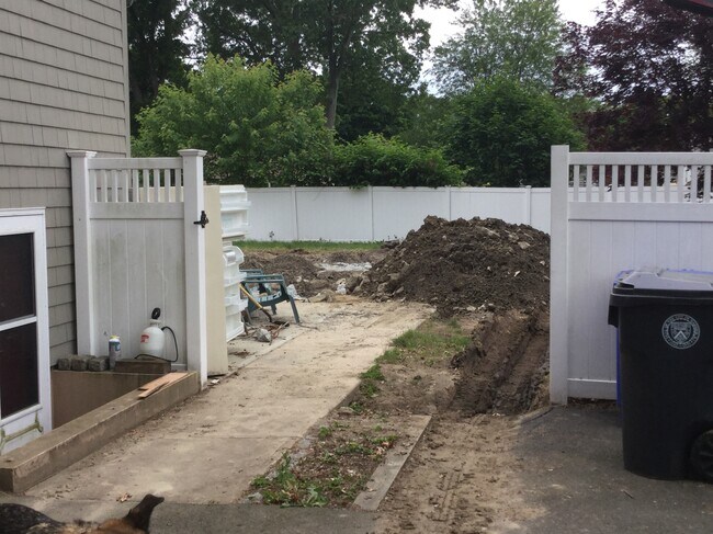 back yard - 35 Custer St