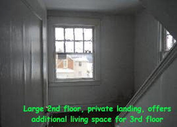 Private 2nd floor landing/entry to 3rd Floor - 204 Cleveland St