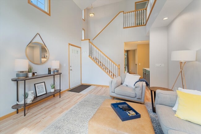 Foyer/Living Room into dining area and kitchen - 9092 Merrimac Ln N