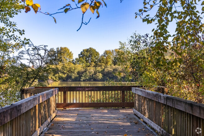 Tukwila Pond Park provides scenic views and hiking trails.