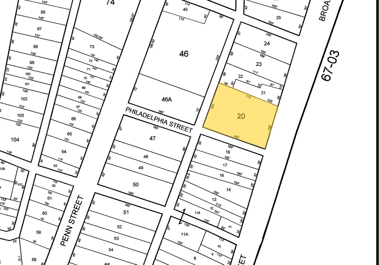 Mapa de la parcela - 558 Broadway