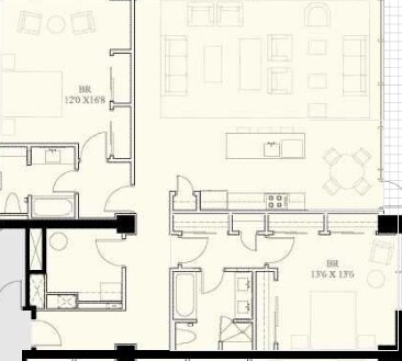 Plano de planta - 300 E 3rd St