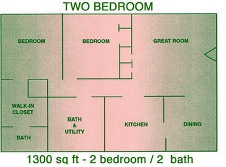 2 habitaciones 2 baños - Birchwood Apartments