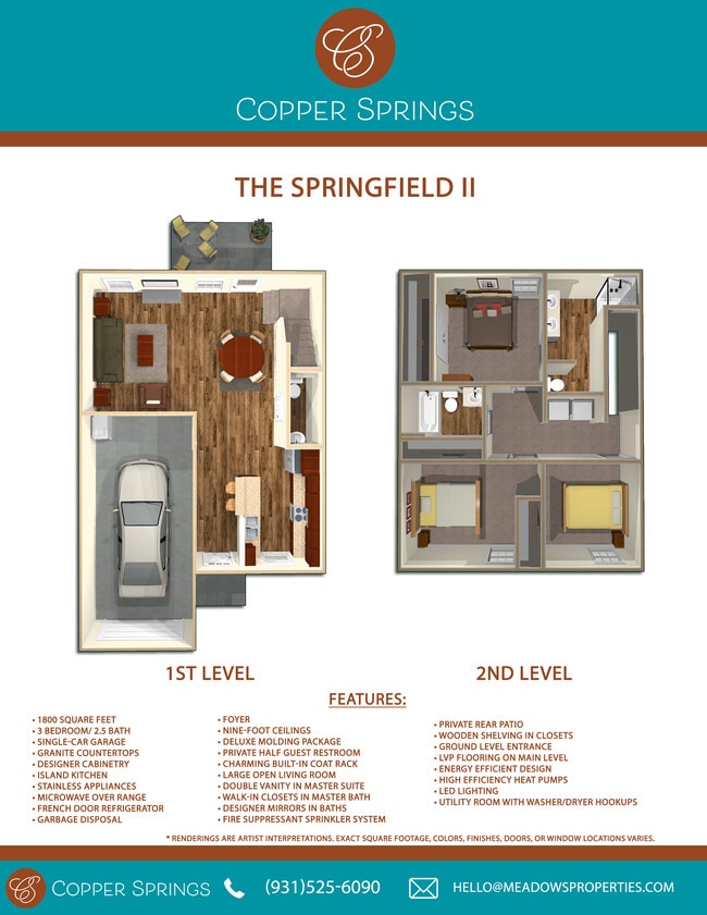 Springfield II Layout - Copper Springs by Meadows Properties