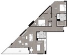 Two Bedroom Two Bathroom 1,301 Sq Ft (M)