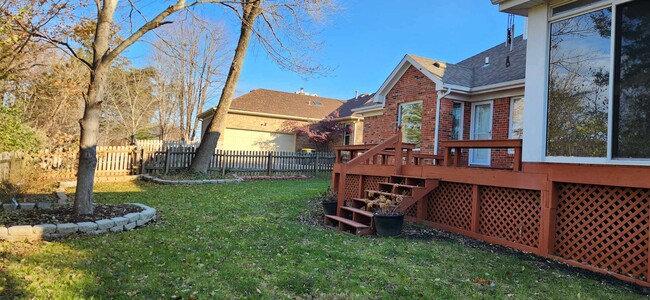 Backyard view - 4108 Saratoga Woods Dr