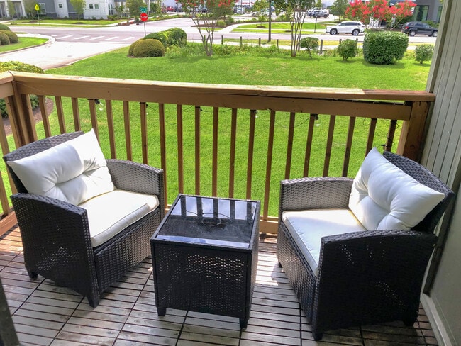 Private outdoor patio. - 3601 Saint Johns Ct Apartment