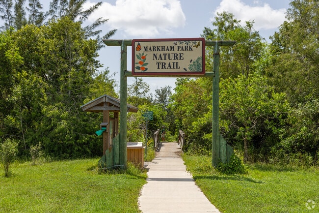 Markahm Park also have a walking trail that is welcoming you to join.