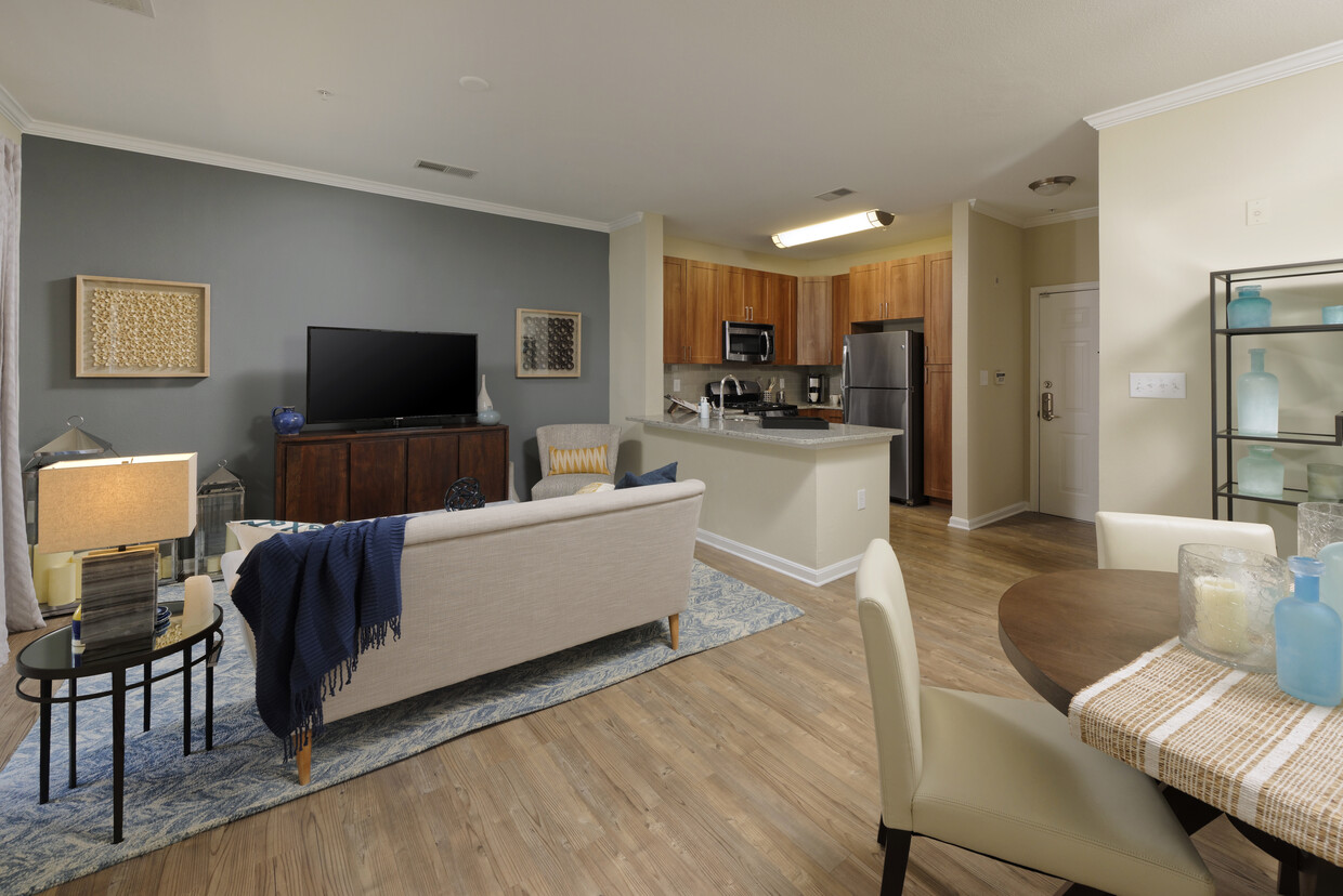 Avalon at Arlington Square — Kitchen, Living & Dining Area