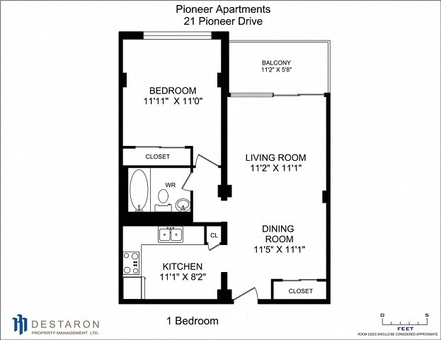 Floorplan - 21 - 41 Pioneer Apartments