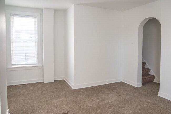 LR/Stairs to upper level - 106 Cedar Ave