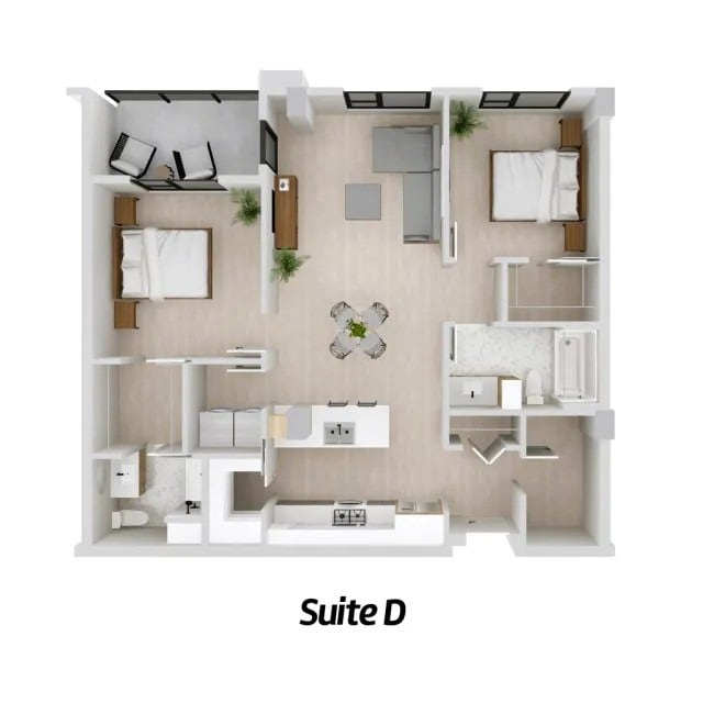 Layout D - Place Centrale