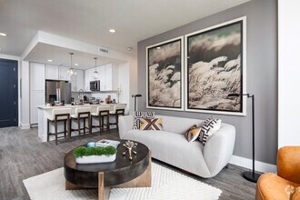 2BR, 2BA - 1,080SF - Living Room - 2020 Providence