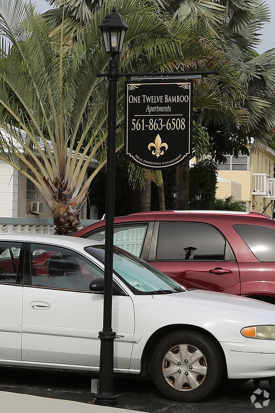 Pylon Sign - One Twelve Bamboo Apartments