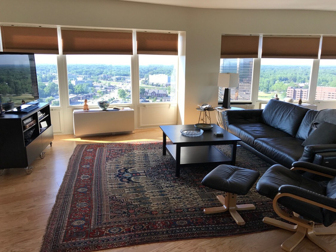 Living room with view - 5000 Town Center Dr