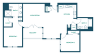 2Bed/2Bath R - Premium