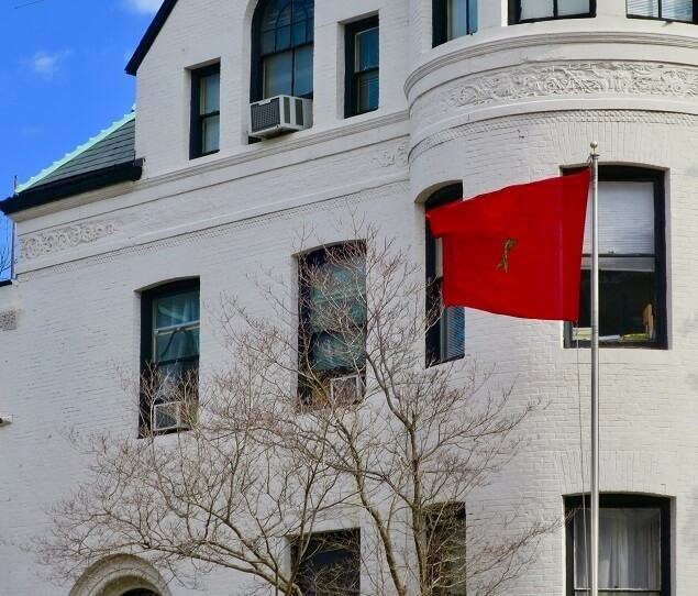 The Moroccan Embassy is one of many embassies located in Dupont Circle