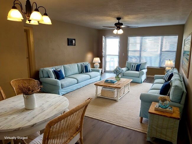 Living room, virtually staged - 2451 Canadian Way
