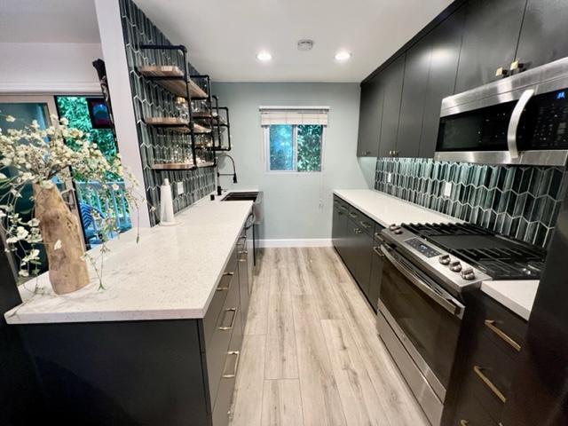 Chefs Kitchen with smart TV refrigerator - 2411 Prospect Ave